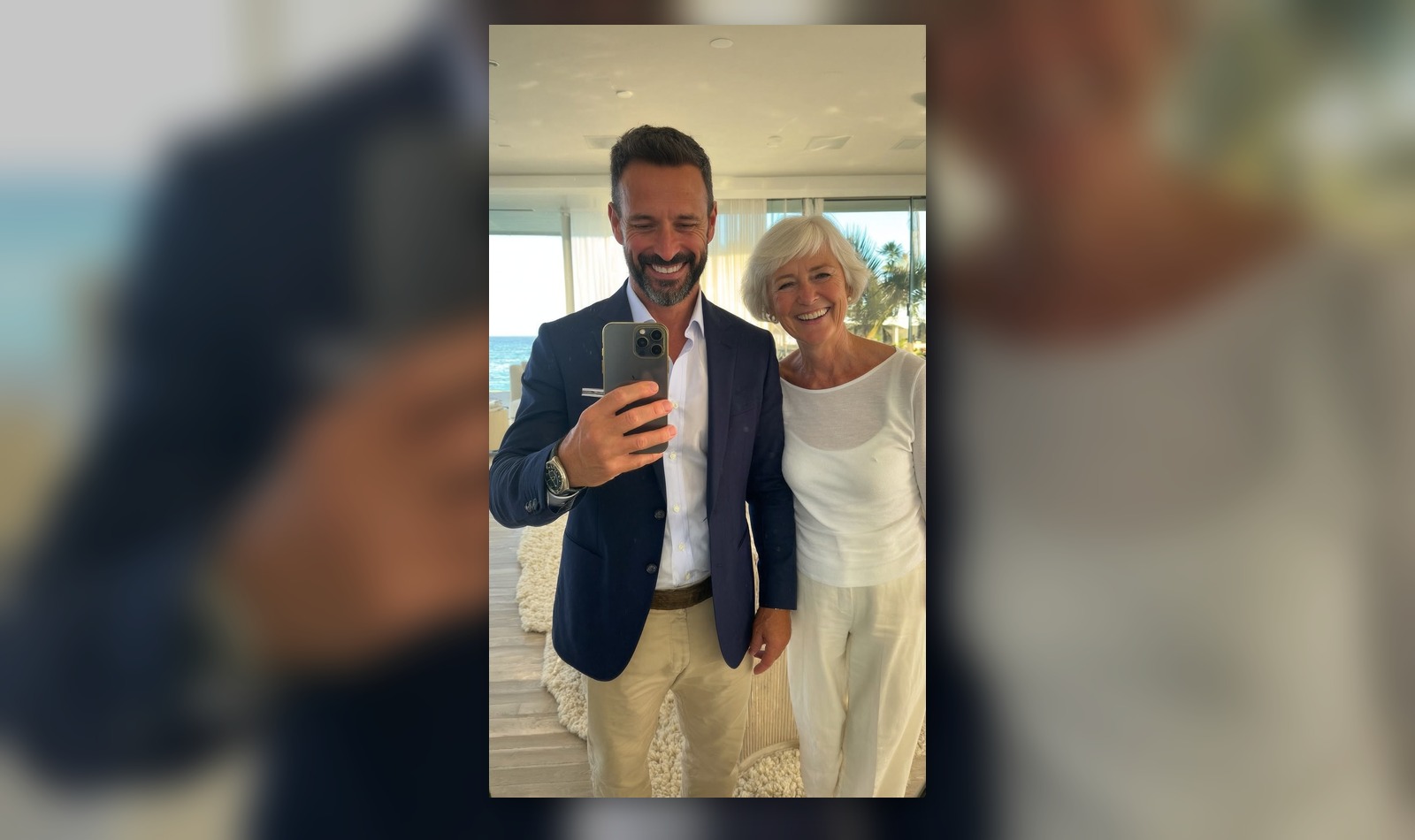 Client portrait in a refined interior